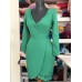 Rochie din stofa royal verde smarald